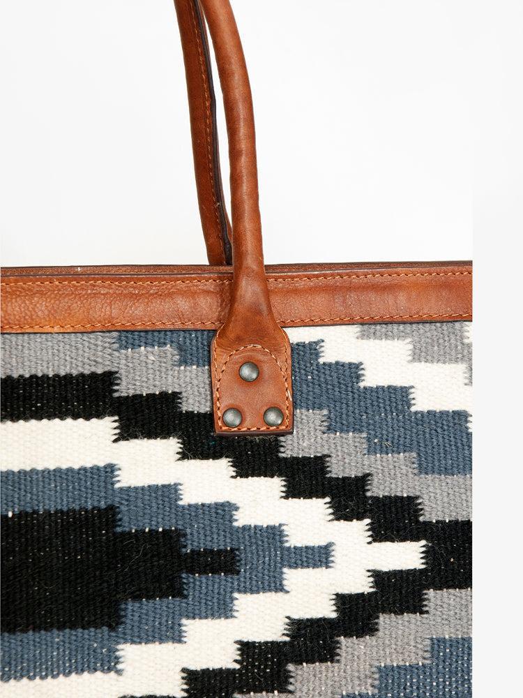 American Darling Saddle Blanket Leather Tote