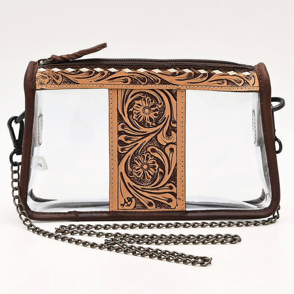 American Darling Clear bag Hand Tooled Genuine Leather Women Western Handbag Purse