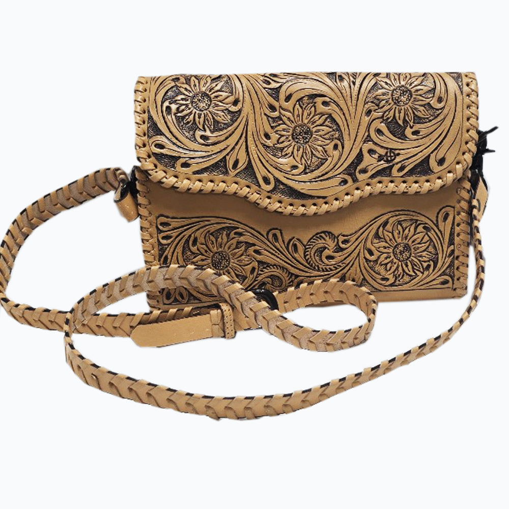 American Darling Hand-Tooled Genuine Leather Wallet