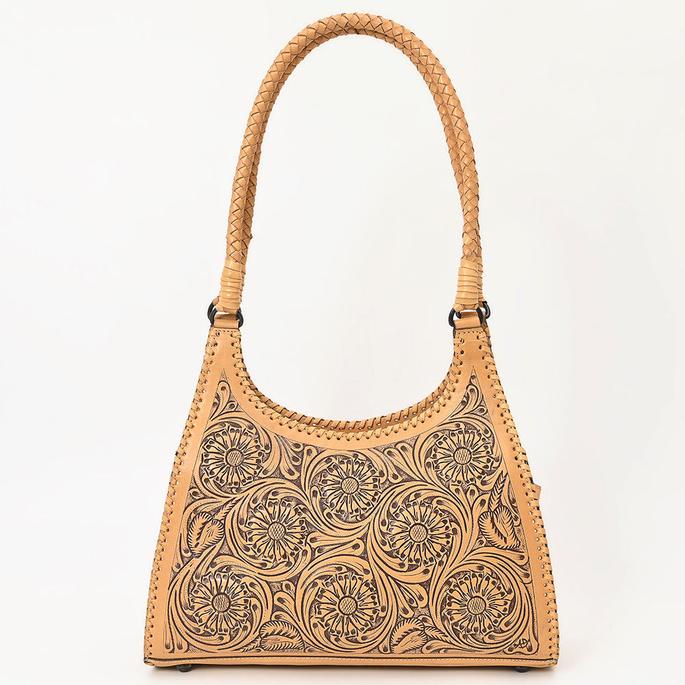 American Darling Hand-Tooled Genuine Leather Hobo Bag