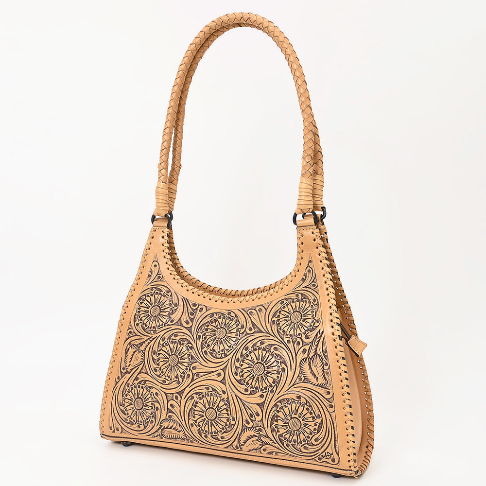American Darling Hand-Tooled Genuine Leather Hobo Bag