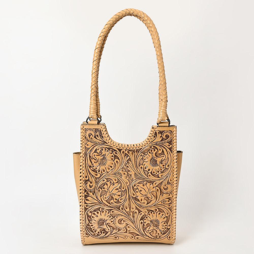 American Darling Hand-Tooled Genuine Leather Tote