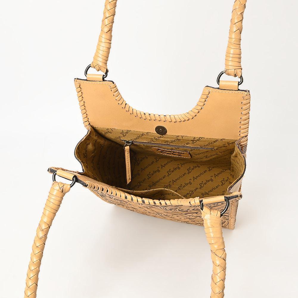 American Darling Hand-Tooled Genuine Leather Tote