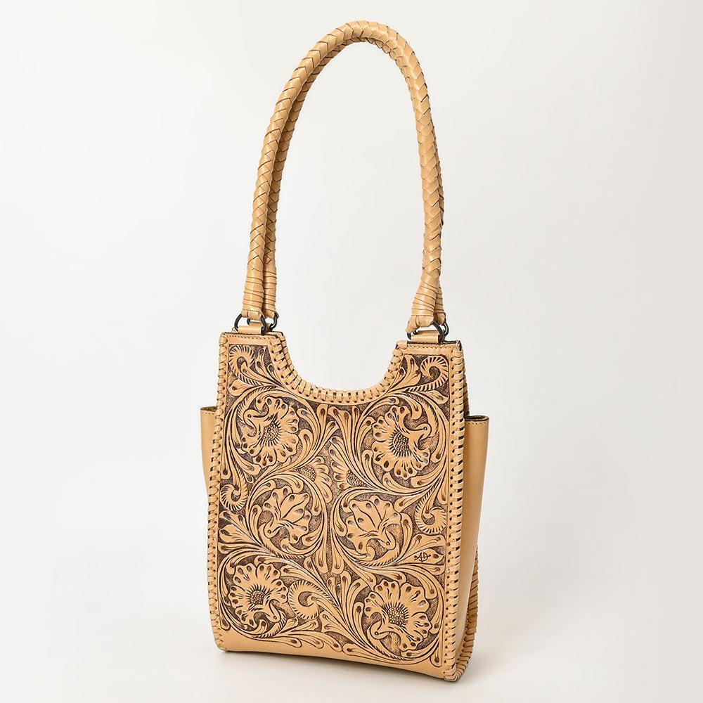 American Darling Hand-Tooled Genuine Leather Tote