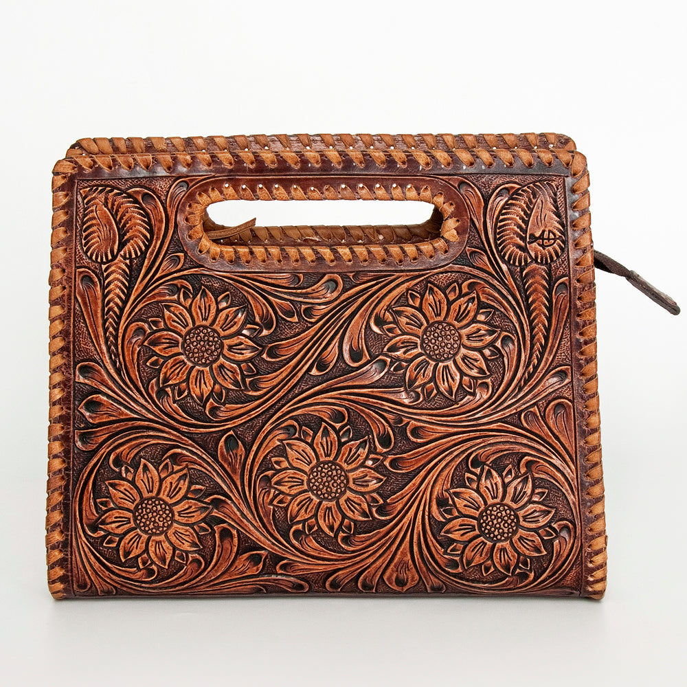 American Darling Hand-Tooled Genuine Leather Clutch