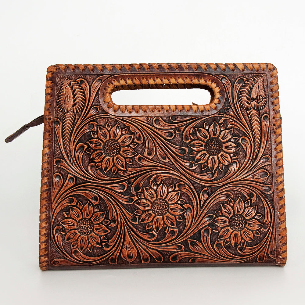 American Darling Hand-Tooled Genuine Leather Clutch
