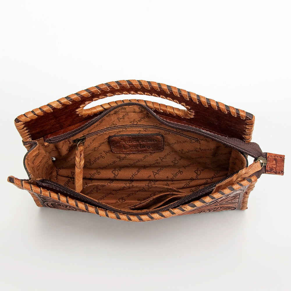 American Darling Hand-Tooled Genuine Leather Clutch