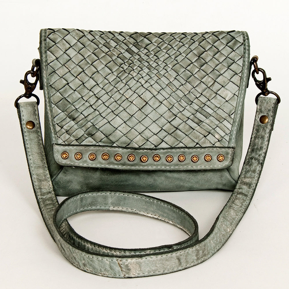 Never Mind Crossbody Vintage Handmade Genuine Cowhide Leather