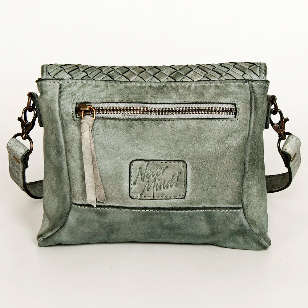 Never Mind Crossbody Vintage Handmade Genuine Cowhide Leather