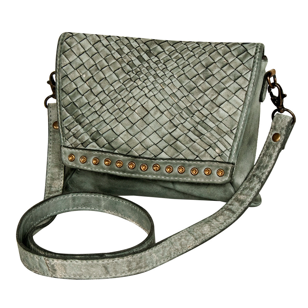 Never Mind Crossbody Vintage Handmade Genuine Cowhide Leather