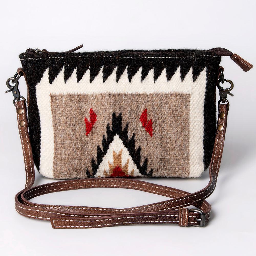 American Darling Crossbody Saddle Blanket Genuine Leather