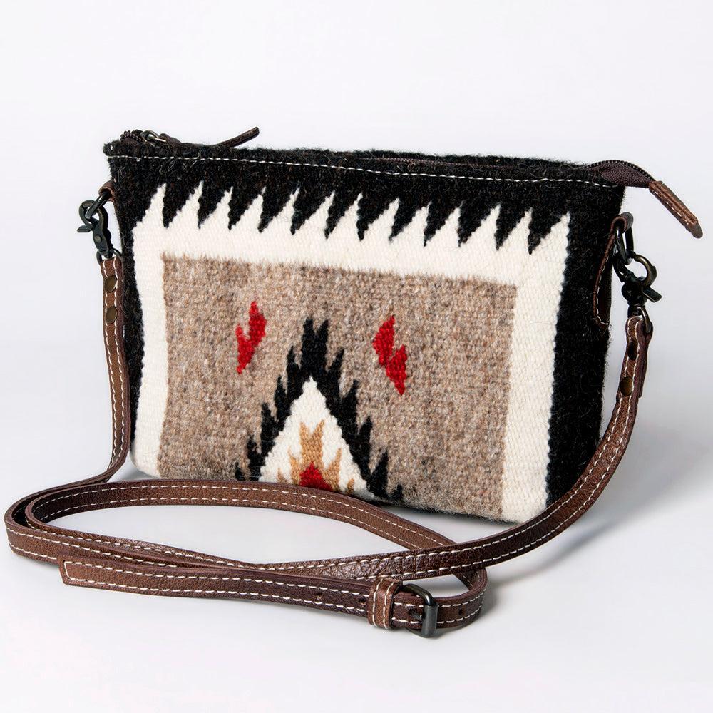American Darling Crossbody Saddle Blanket Genuine Leather