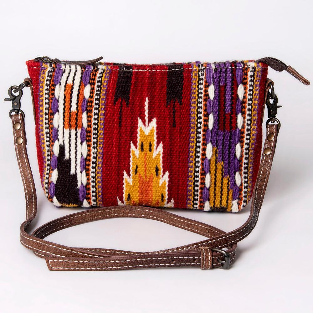 American Darling Crossbody Saddle Blanket Genuine Leather