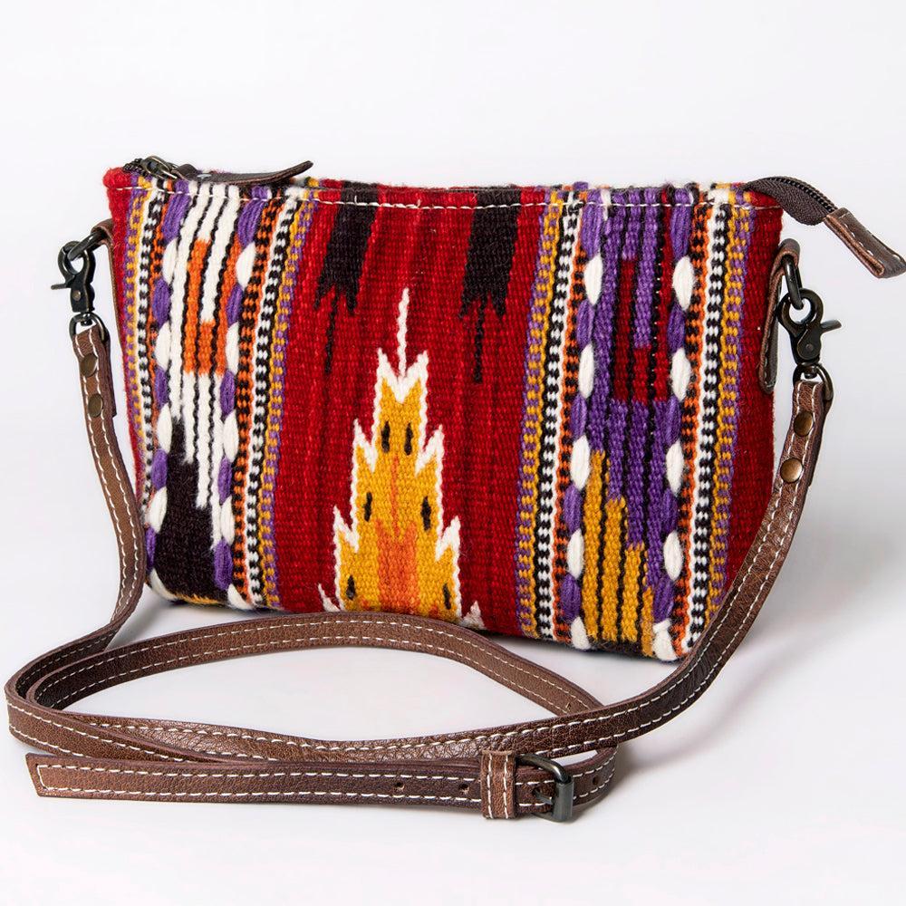 American Darling Crossbody Saddle Blanket Genuine Leather