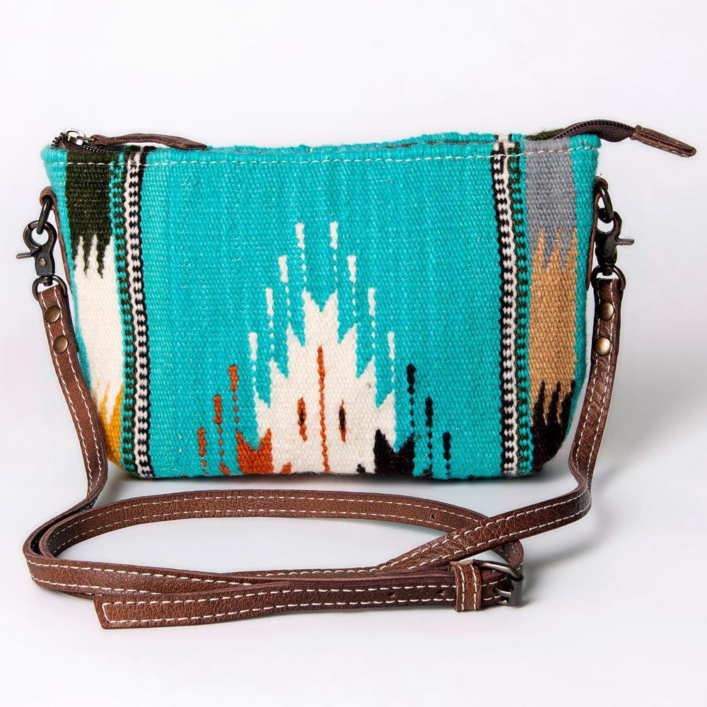American Darling Crossbody Saddle Blanket Genuine Leather