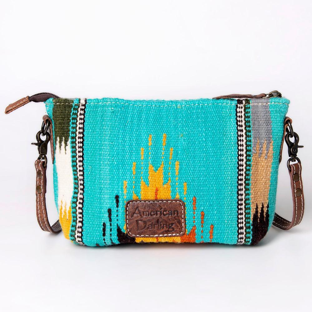 American Darling Crossbody Saddle Blanket Genuine Leather