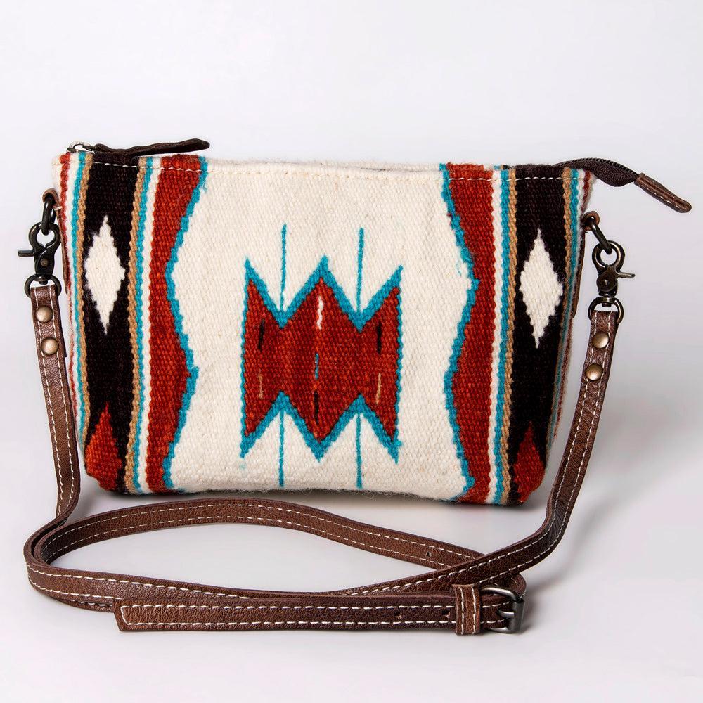 American Darling Crossbody Saddle Blanket Genuine Leather