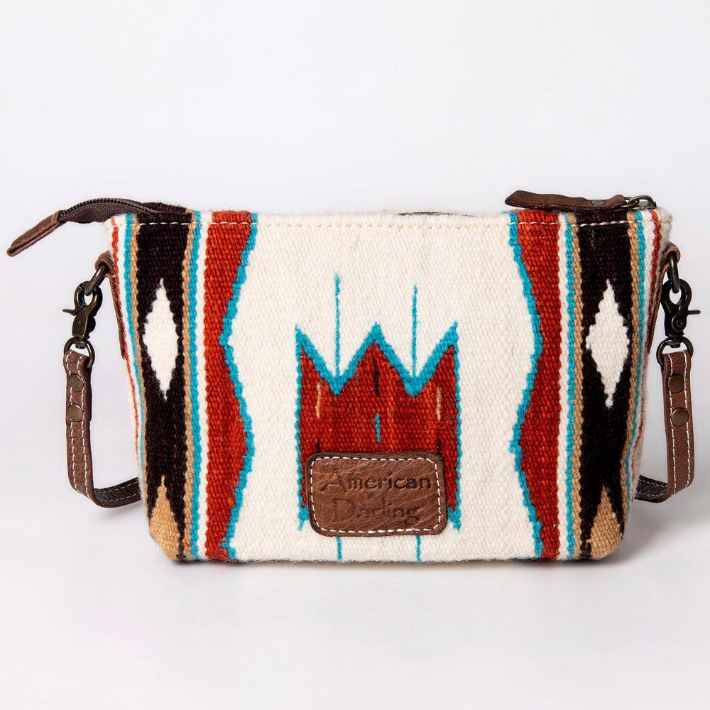 American Darling Crossbody Saddle Blanket Genuine Leather