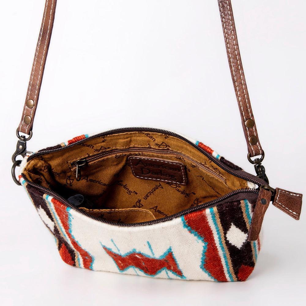 American Darling Crossbody Saddle Blanket Genuine Leather