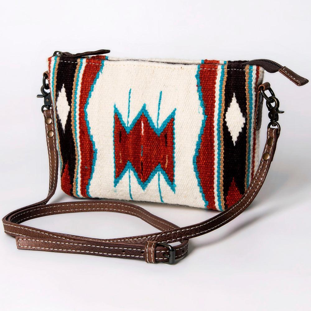 American Darling Crossbody Saddle Blanket Genuine Leather