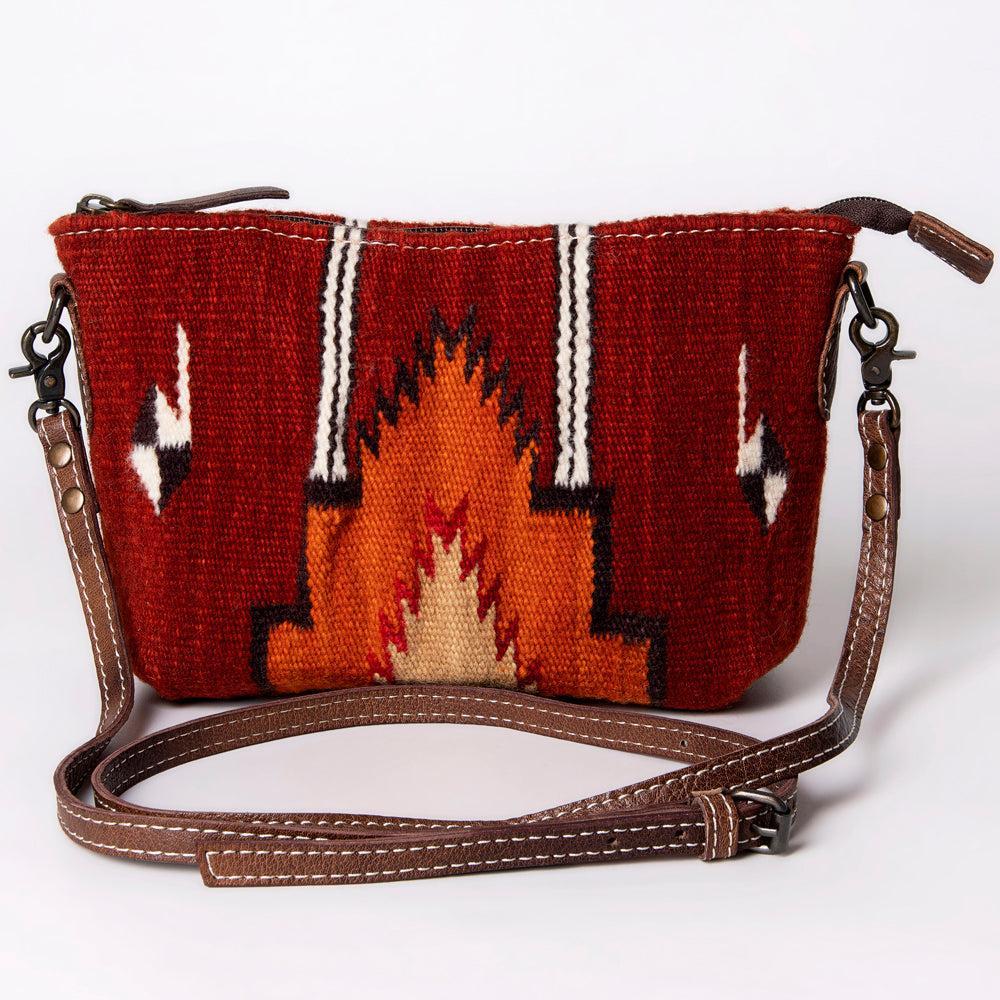 American Darling Crossbody Saddle Blanket Genuine Leather