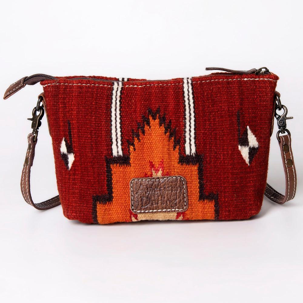 American Darling Crossbody Saddle Blanket Genuine Leather