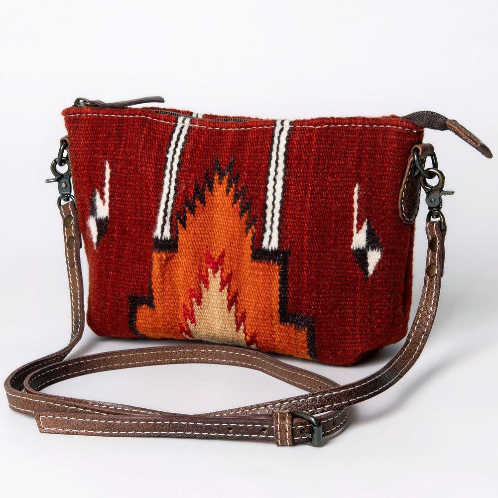 American Darling Crossbody Saddle Blanket Genuine Leather