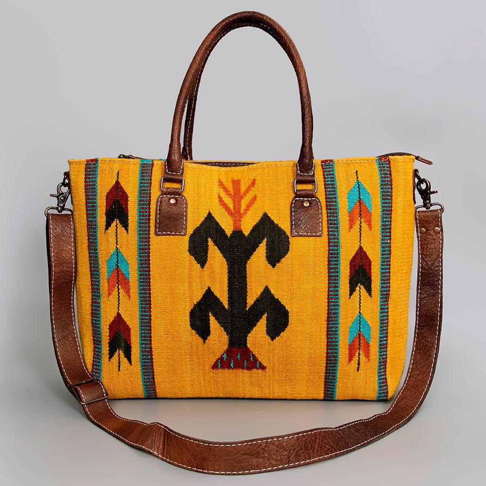 American Darling Tote Saddle Blanket Genuine Leather