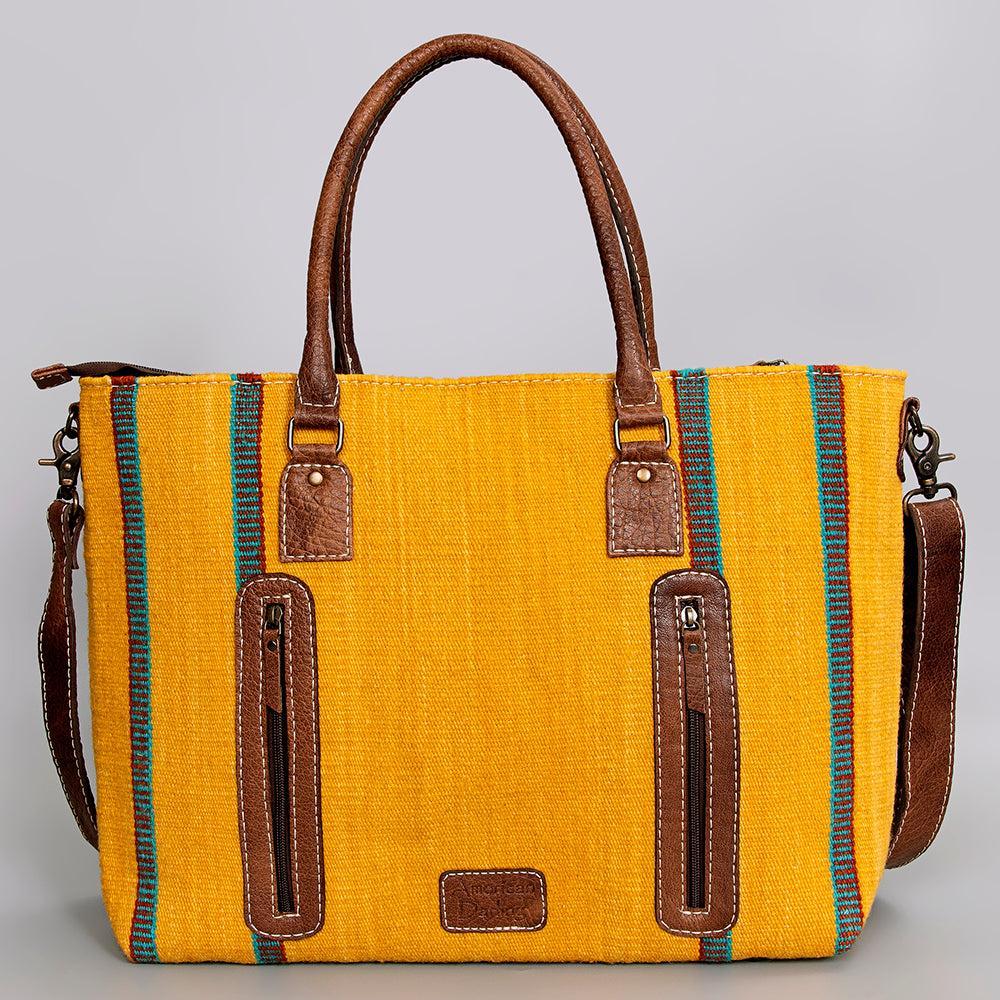 American Darling Tote Saddle Blanket Genuine Leather