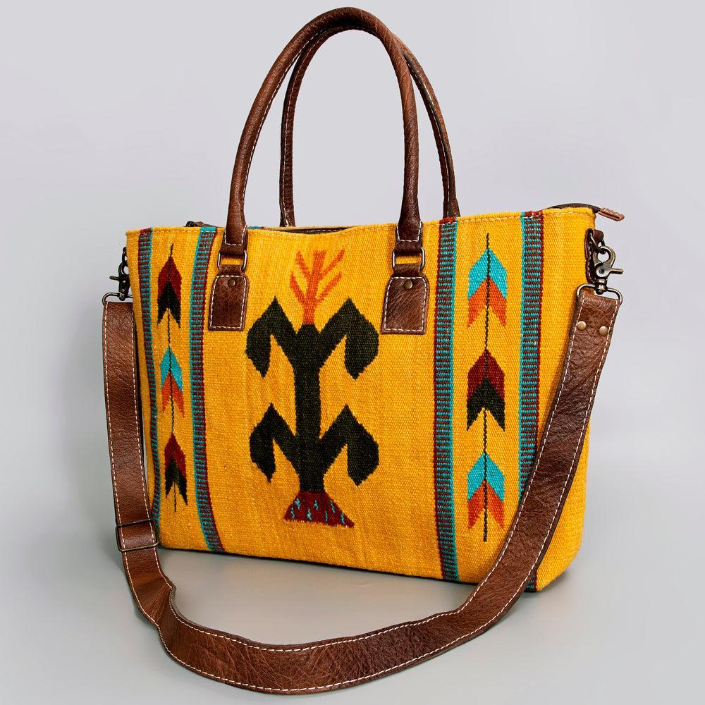 American Darling Tote Saddle Blanket Genuine Leather