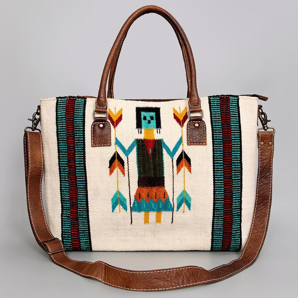 American Darling Tote Saddle Blanket Genuine Leather
