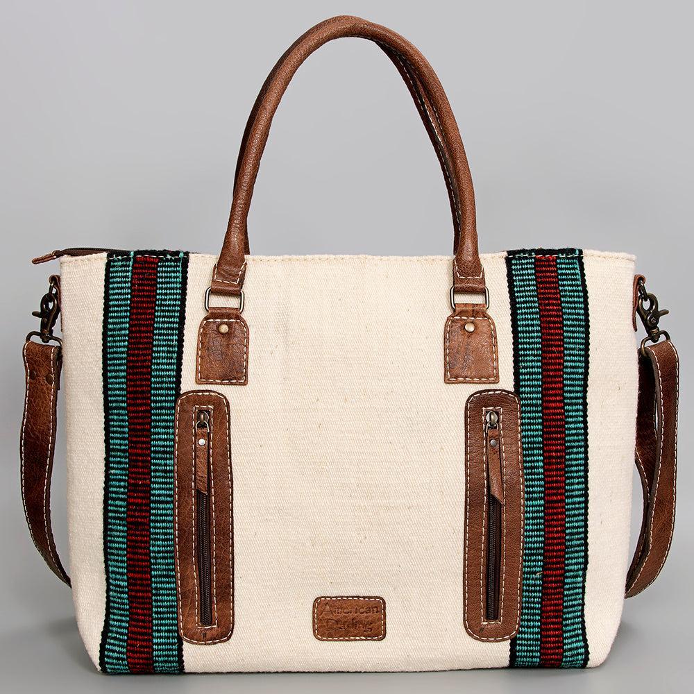 American Darling Tote Saddle Blanket Genuine Leather