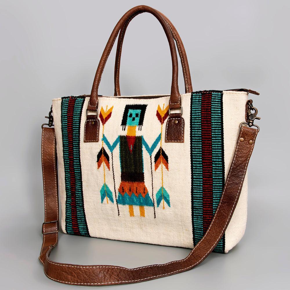 American Darling Tote Saddle Blanket Genuine Leather