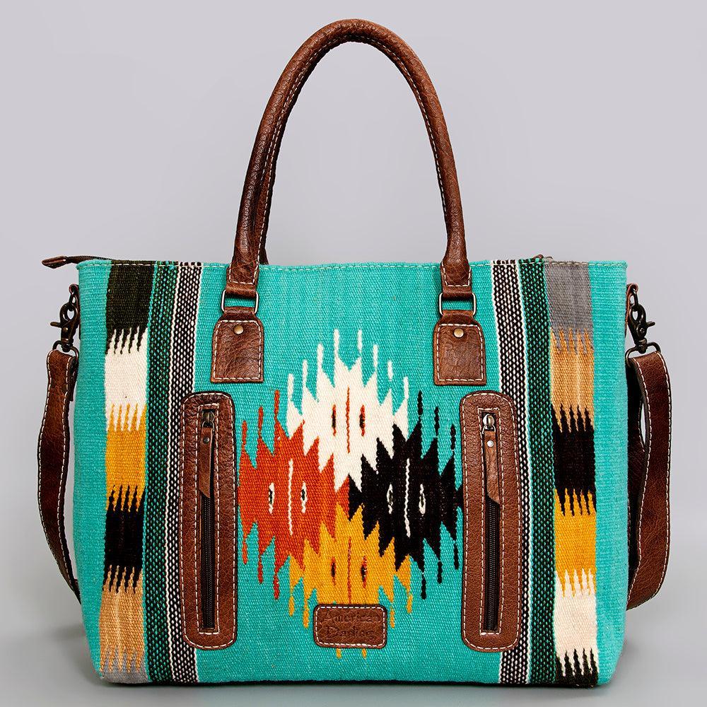 American Darling Tote Saddle Blanket Genuine Leather