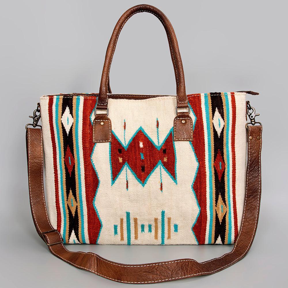 American Darling Tote Saddle Blanket Genuine Leather