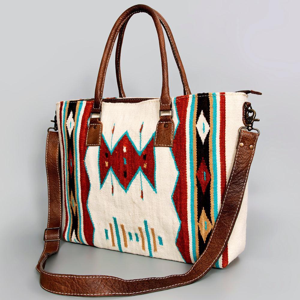 American Darling Tote Saddle Blanket Genuine Leather