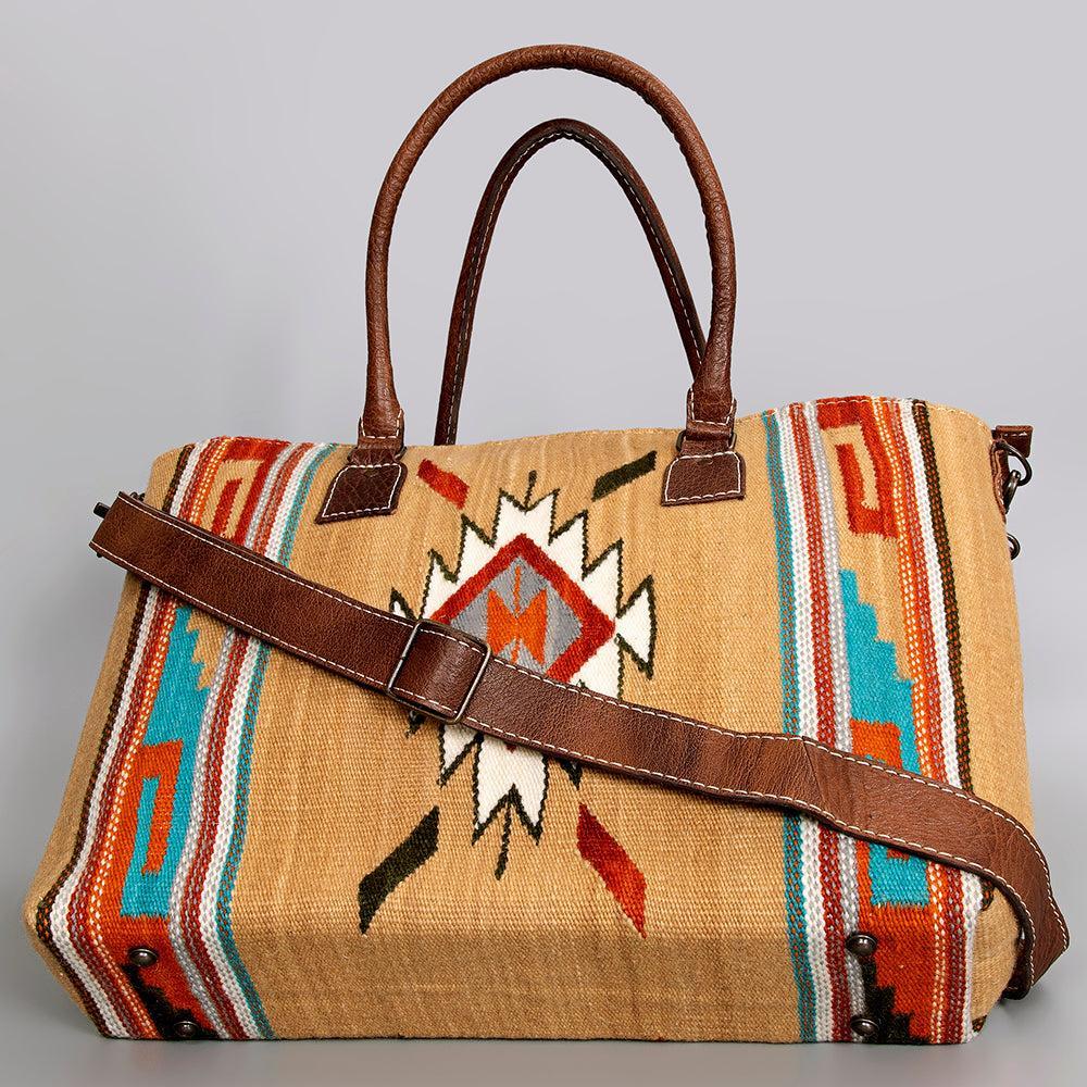 American Darling Tote Saddle Blanket Genuine Leather