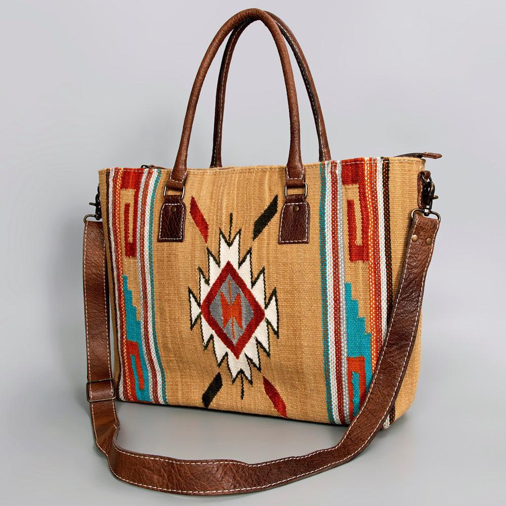 American Darling Tote Saddle Blanket Genuine Leather
