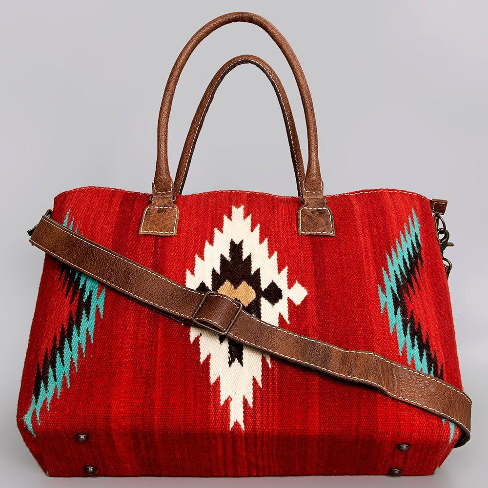 American Darling Tote Saddle Blanket Genuine Leather