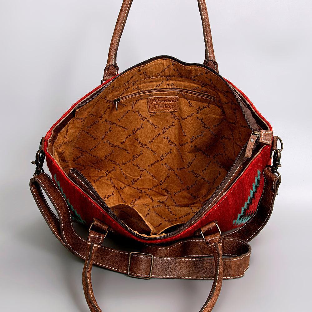 American Darling Tote Saddle Blanket Genuine Leather