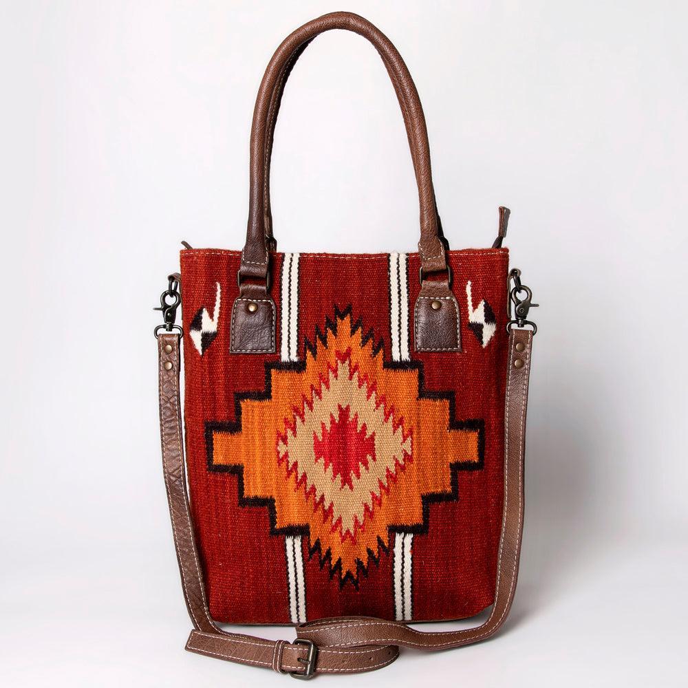 American Darling Tote Saddle Blanket Genuine Leather