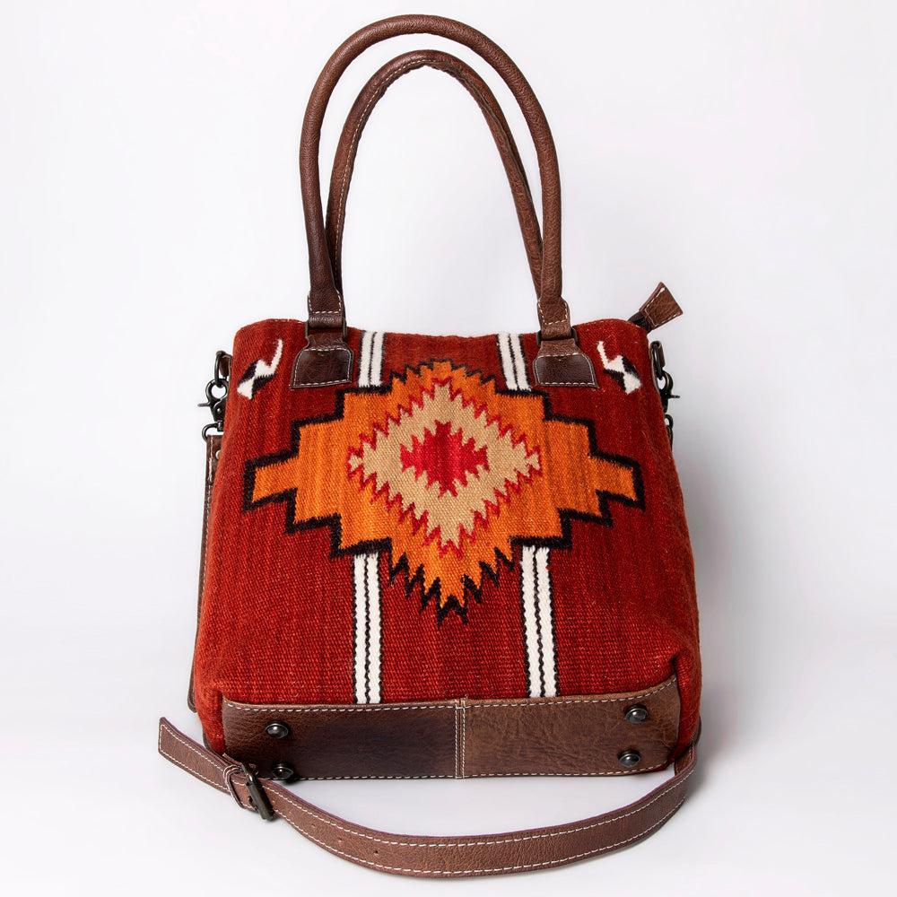 American Darling Tote Saddle Blanket Genuine Leather