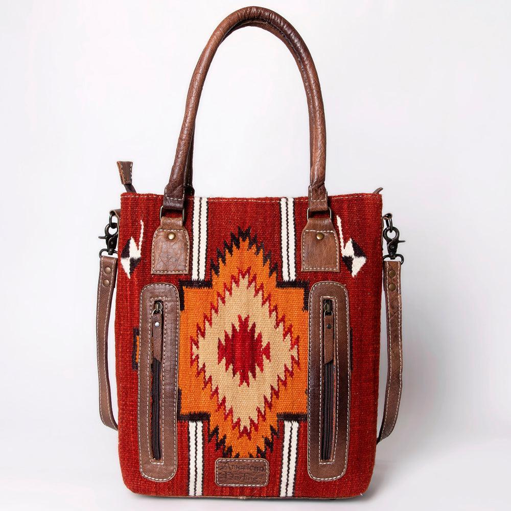 American Darling Tote Saddle Blanket Genuine Leather