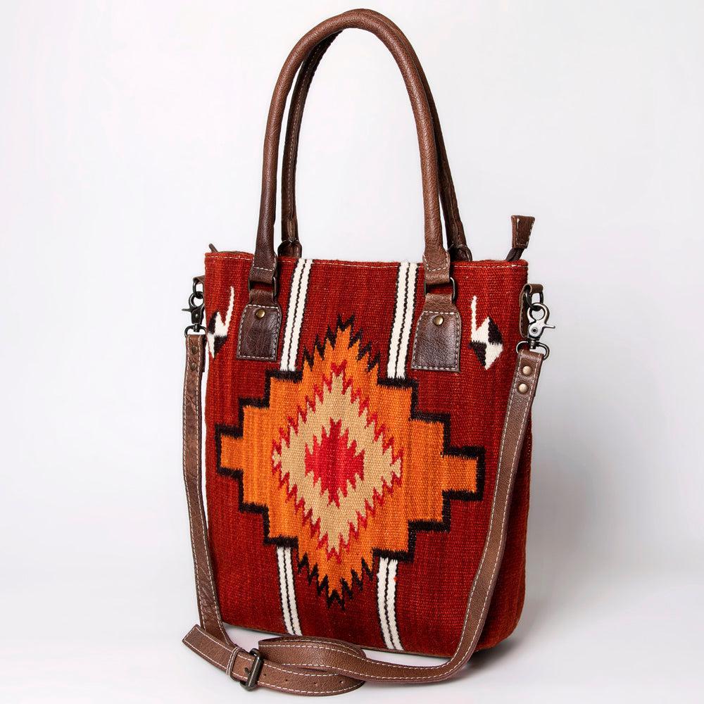 American Darling Tote Saddle Blanket Genuine Leather