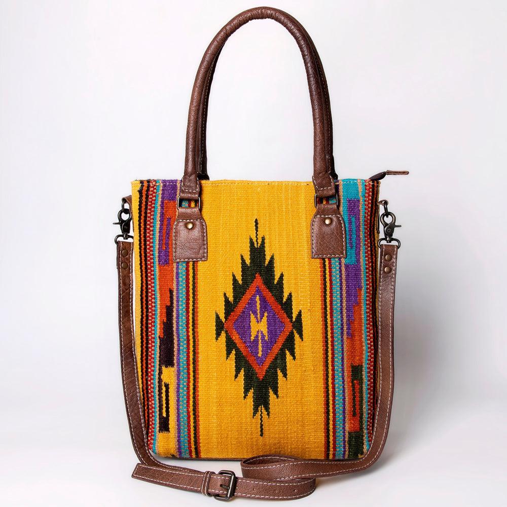 American Darling Tote Saddle Blanket Genuine Leather