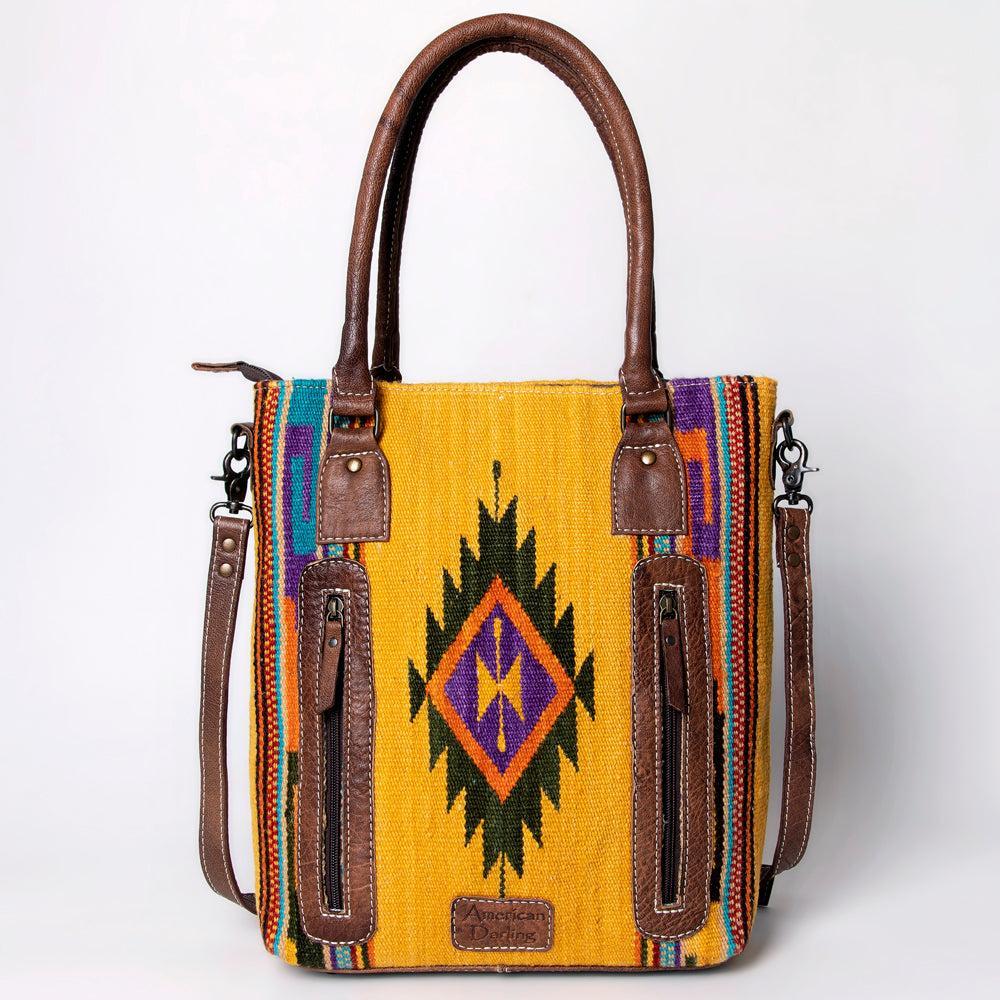 American Darling Tote Saddle Blanket Genuine Leather