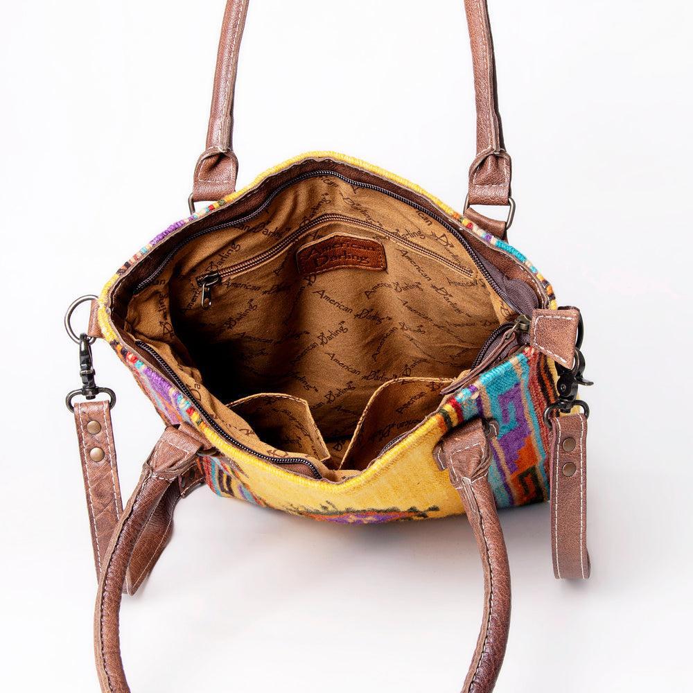 American Darling Tote Saddle Blanket Genuine Leather