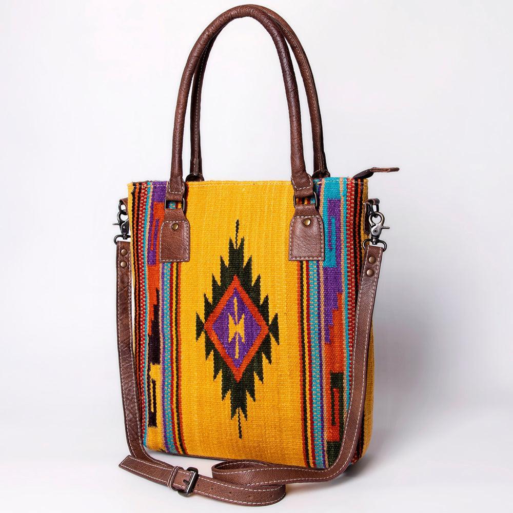 American Darling Tote Saddle Blanket Genuine Leather