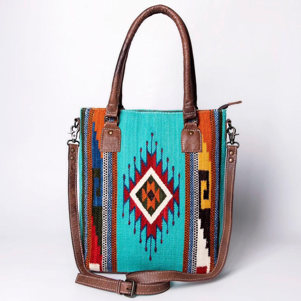 American Darling Tote Saddle Blanket Genuine Leather