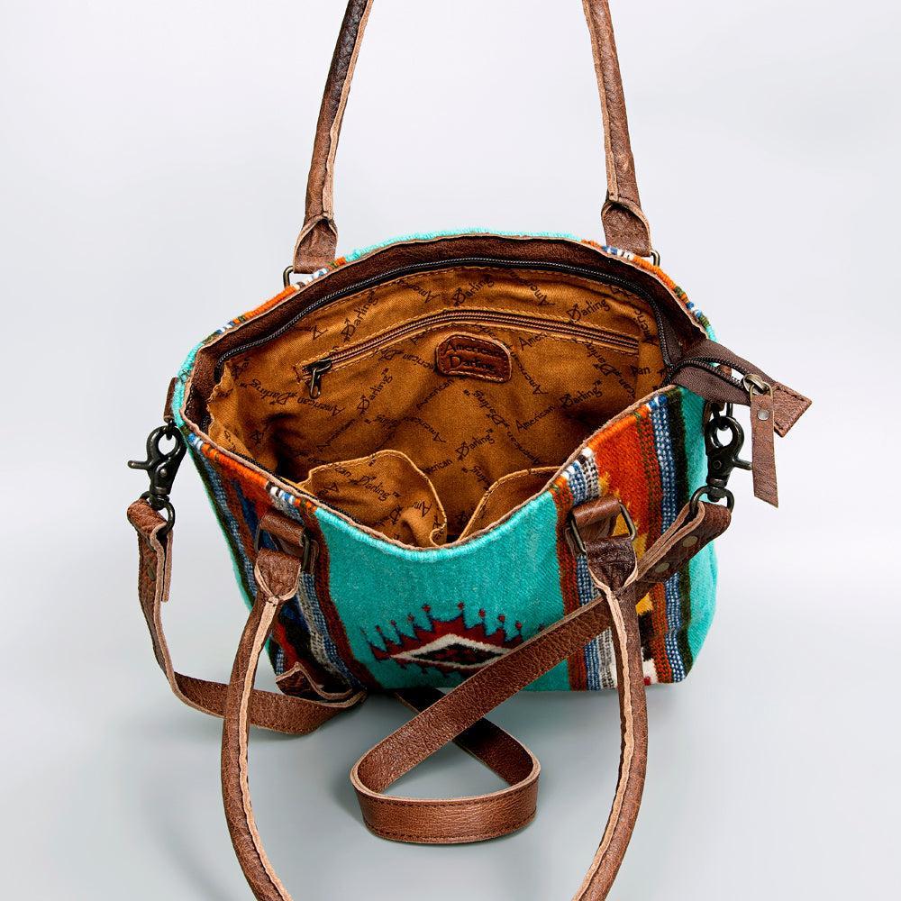 American Darling Tote Saddle Blanket Genuine Leather